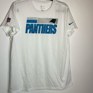 Women’s NFL Dri-Fit Nike Tee Carolina Panthers 
Size X-Large 
Color White